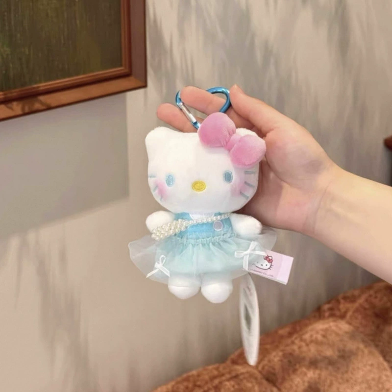 Sanrio, hello kitty, подлинная классическая мультяшная плюшевая кукла, сумка, упаковка, брелок