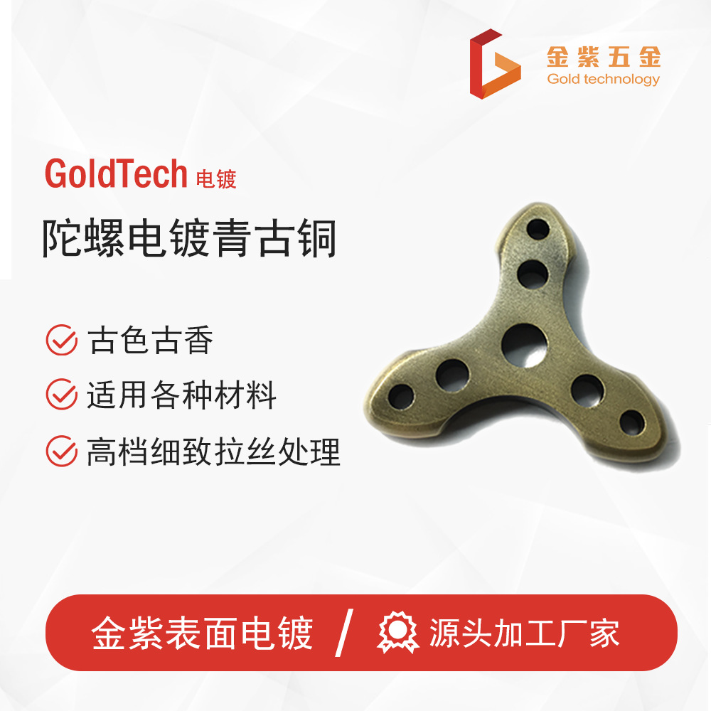 徽章电镀青古铜锌合金铝合金工艺品电镀仿古铜拉丝研磨做旧加工