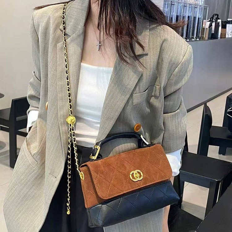 一件代发2025新款小香风菱格托特包复古大容量手提包单肩斜挎女包|undefined