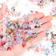 20 new resin mixed color angel wings shiny three-dimensional stitching butterfly ins Wind nail stickers jewelry