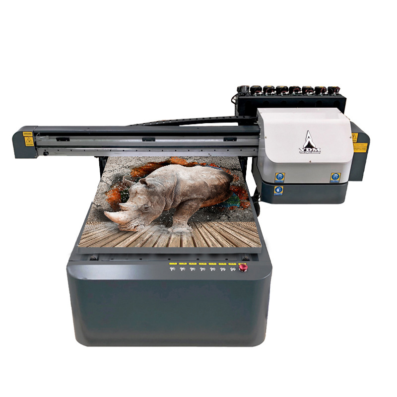 6090 pequeña impresora uv cilindro vaso de agua botella de vino termo vaso de vidrio embalaje cilíndrico máquina de impresión plana