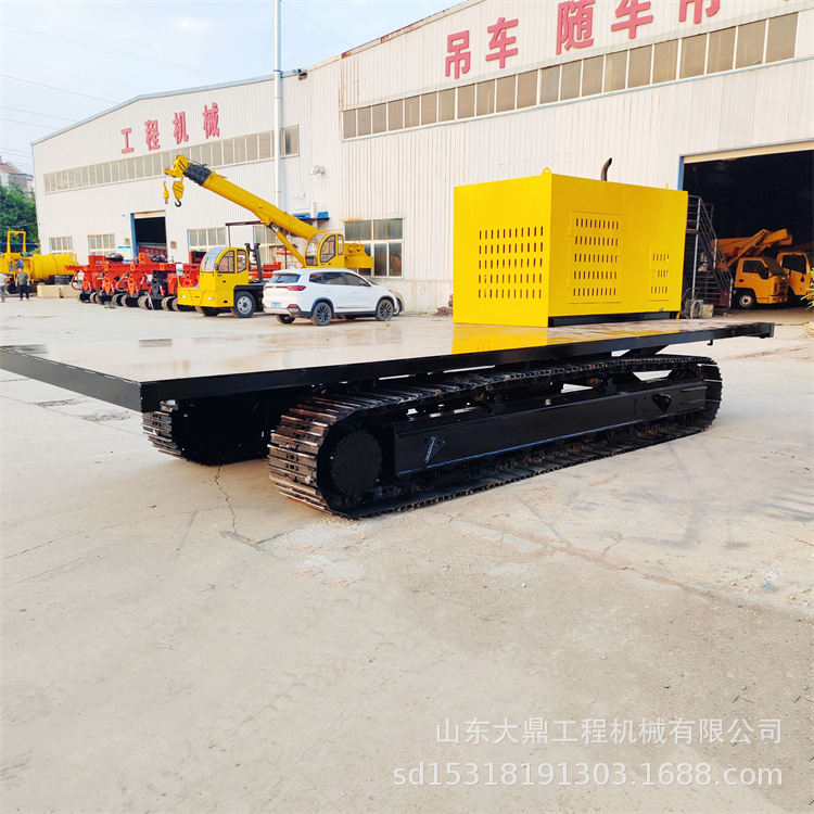 履带车辆底盘 钢制履带底盘总成 100米以内遥控行走