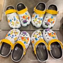 CRO辛普森一家洞洞鞋防滑软底包头新款男沙滩凉拖鞋工厂批发出口