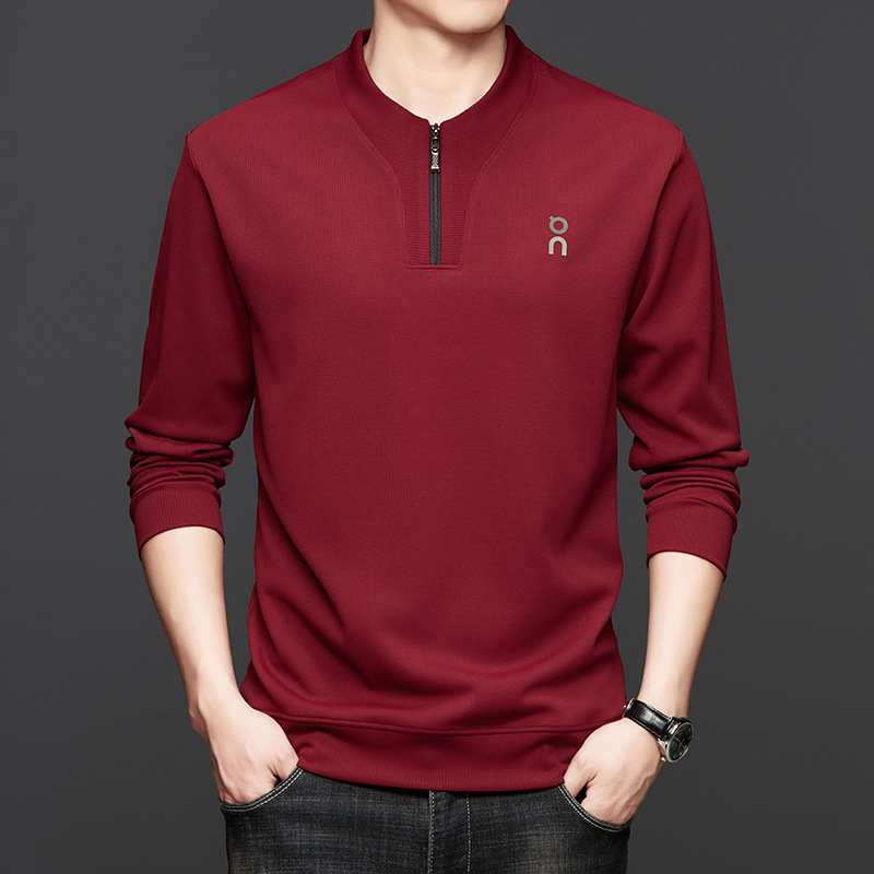 跨境半拉链男士卫衣2025新款卫衣春秋季男休闲打底衫衣服批发男装|undefined