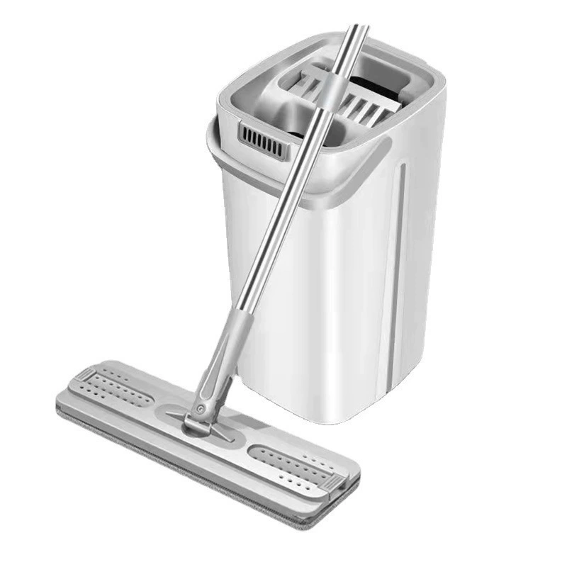 Одноразовая уборочная швабра домашняя ленивая вымокшая артефакт ручная стирка сухое и влажное разделение плоская швабра ведро вращающийся скребок