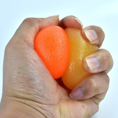 Soft silicone grip ball fitness to train hand strength, exercise fingers, health care palm, rehabilitation training, hand grip pressure relief and vent.