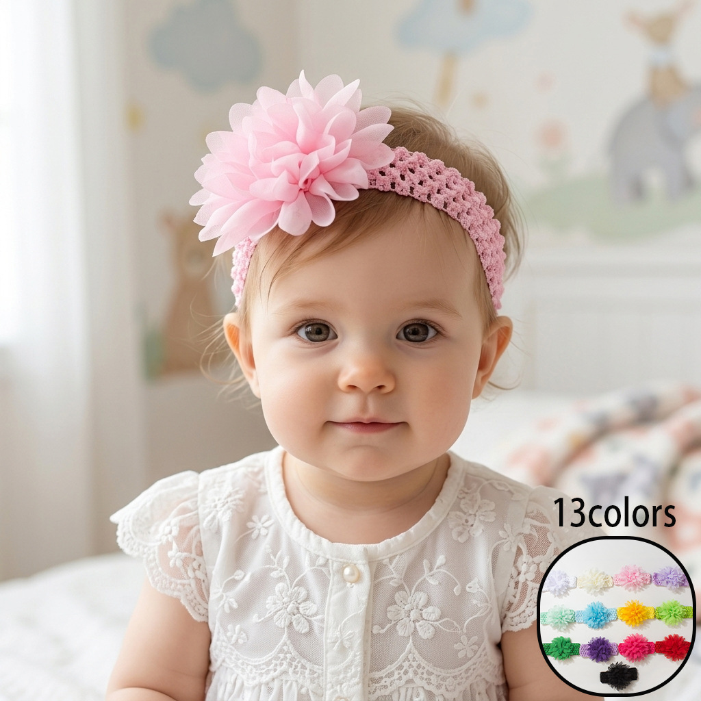 children's shiffon elastic headband