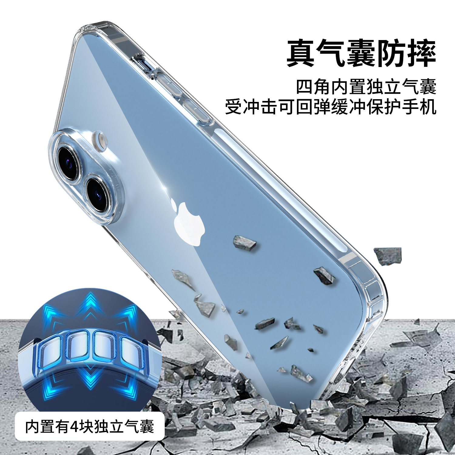 LIMERCA [İnce Delikli] Apple 16 iPhone 15 Pro Max İçin Uygun Şeffaf Telefon Kılıfı TPU