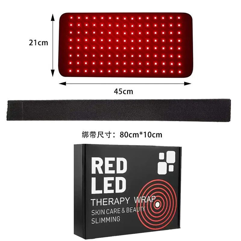 120 lámparas cinturón de luz roja instrumento de belleza manta de luz roja calentamiento masaje de salud led cinturón de fisioterapia de luz roja image 7