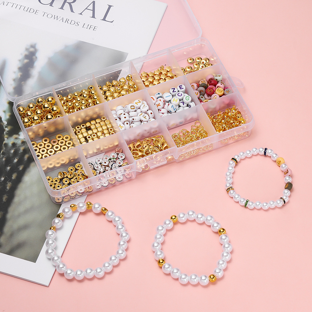 155g Weight Beads Jewelry Making Type DIY Ornament Accessories Classification 1 Set Quantity Acrylic Material Letter Pattern All Seasons Season Simple Style Style 1 Set Acrylic Letter DIY Ornament Accessories Beads 7