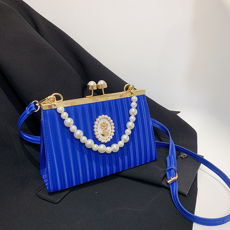 Die trendige Perlenhandtasche dieses Sommers 2023, neue Ins-Nische mit Retro-Textur, Schultertasche für Damen_voghion.com