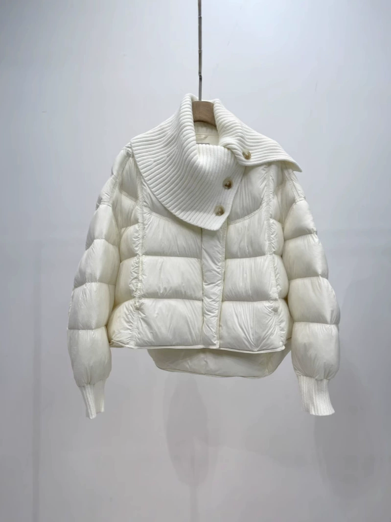 Winter fashionable knitted down jacket, 2024 years