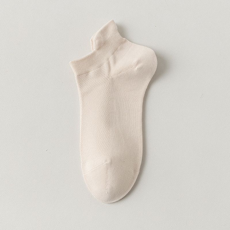 Calcetines, calcetines de algodón, calcetines de barco de mujer, calcetines de algodón de malla delgada de verano, calcetines de mujer sin hueso.