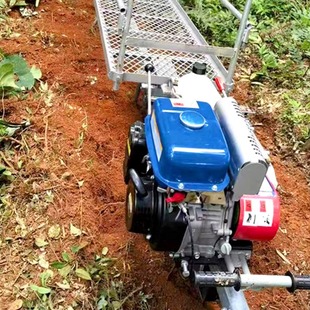 Monorail transporter agricultural mountain orchard transporter factory direct greenhouse conveyor belt high horsepower gasoline engine