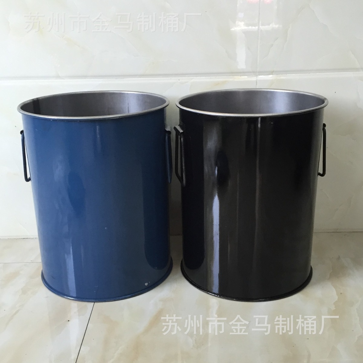 5加仑敞口直板钢桶 285mm口径热熔胶压盘压制开口桶