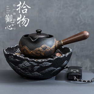 Ceramic antique electric ceramic stove old rock clay tea stove intelligent household mute water stove tea cooker Japanese style stove tea cooker