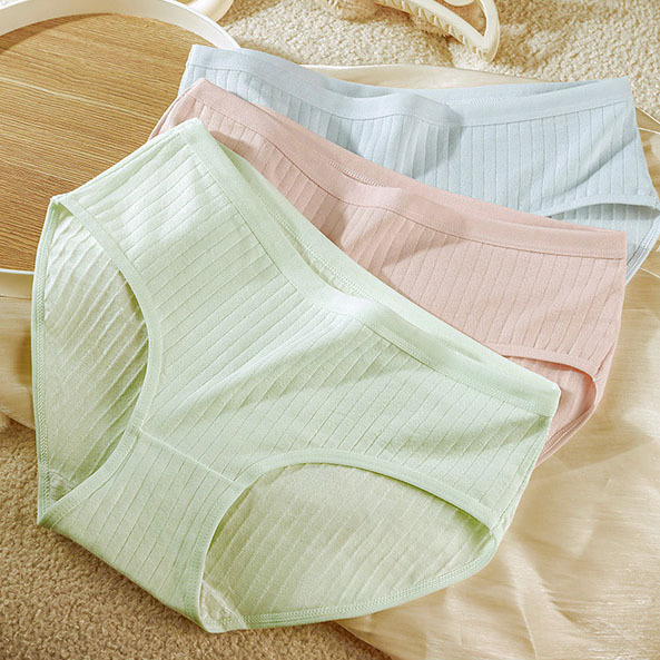 Special Offer~~ Morandi Solid Color Women's Mid-Waist Breathable Pure Cotton Crotch Hip-Hugging Thin Student Briefs Wholesale Special Offer~~ Morandi Solid Color Women's Mid-Waist Breathable Pure Cotton Crotch Hip-Hugging Thin Student Briefs Wholesale