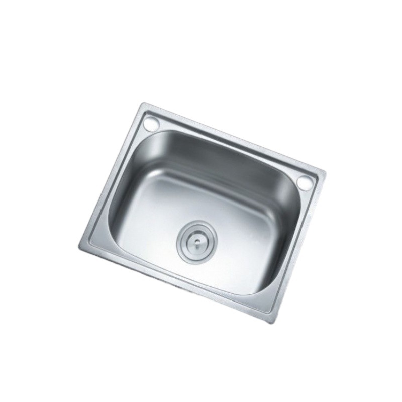 Fregadero de cocina de acero inoxidable de una pieza, engrosado y profundo, con acabado cepillado, para lavar verduras y platos, tipo bajo encimera.