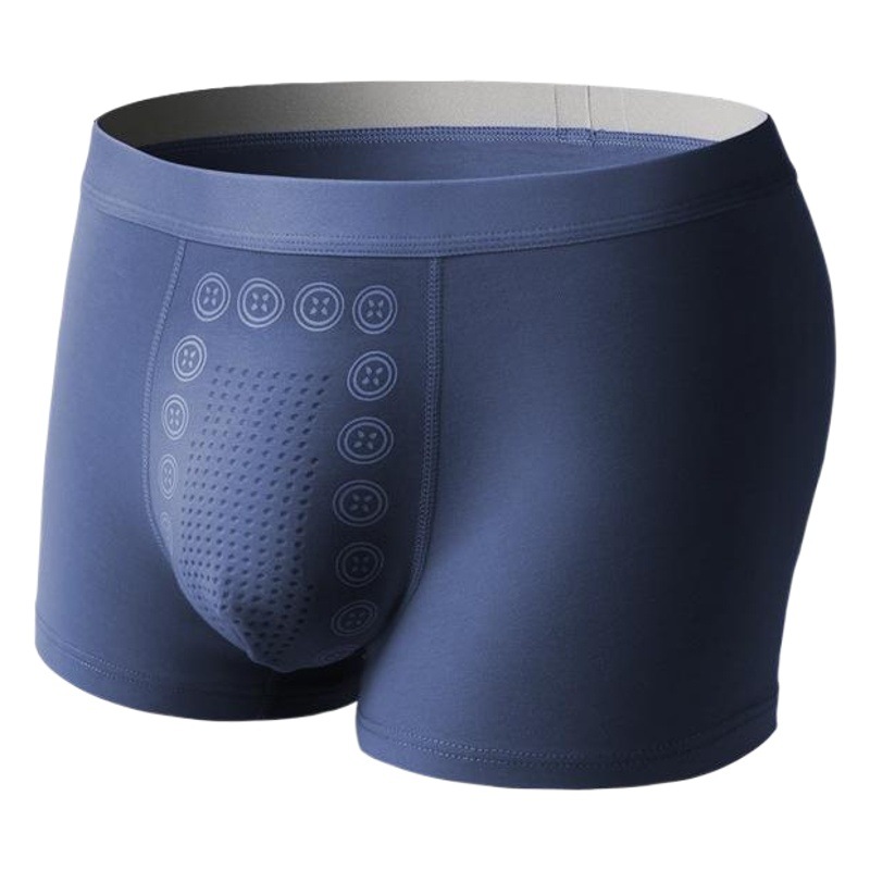 Ropa interior Zhongshan para hombre, bóxers antibacterianos, transpirables, de algodón peinado para otoño e invierno, ropa interior masculina transfronteriza.