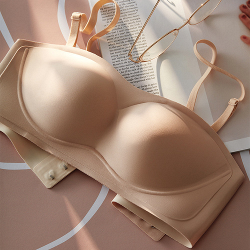 Cerotich does not lose underwear when dancing or disco, women's tube top strapless push-up non-slip no wire bra seamless bra