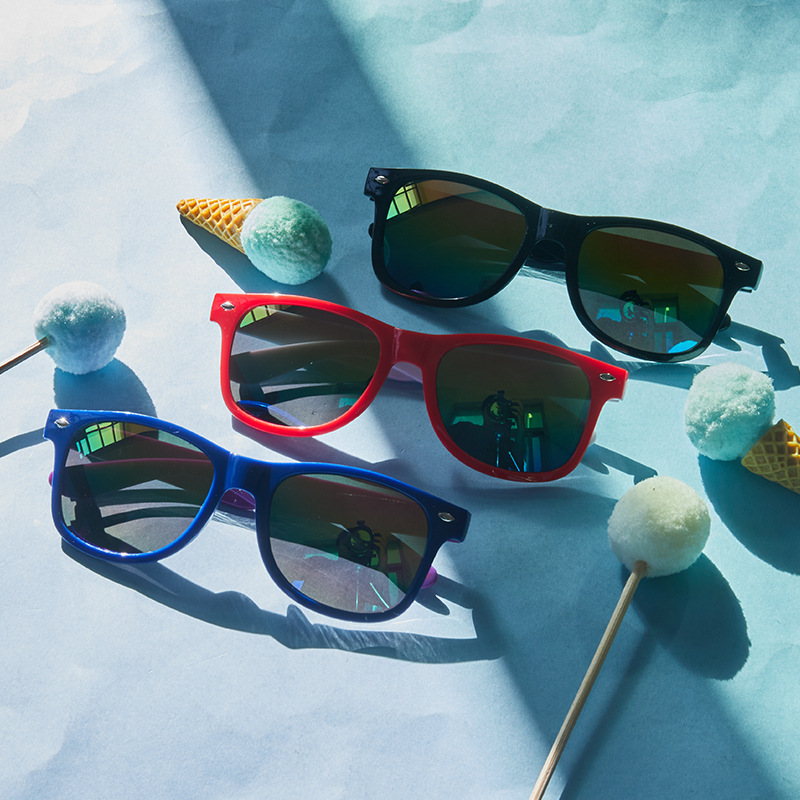 New Children's Midding Sunglasses, Fashionful Colorful Cross-border Sunglasses, Multicolor Mix and Match Children's Aviator Sunglasses