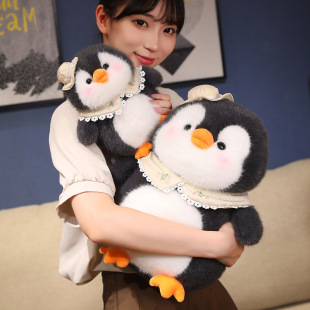 New Dundun Penguin Doll Plush Toy Cute Little Penguin Doll Children's Soothing Doll Birthday Doll
