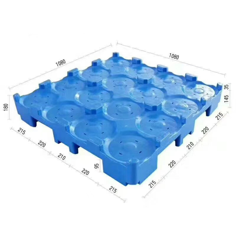 Bandeja de plástico para cubo de agua Tablero de almacén de agua de 16 barriles para apilar planta de agua Tablero de tarjeta de plástico para fábrica al por mayor image 5