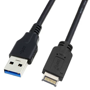 Кабель USB 3.1 Type-E 20P на передней панели с разъемом «папа» для материнской платы USB 3.0 AM