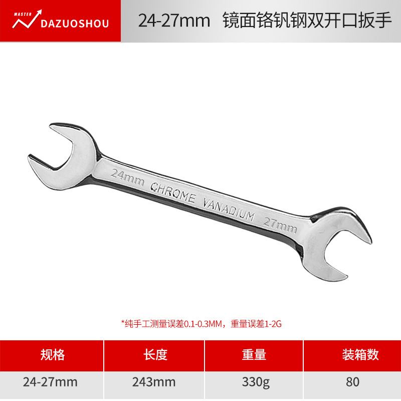 CRV オープンエンドレンチ 高硬度航空用レンチ 6-32mm 鏡面仕上げ両頭レンチ レンチツール|undefined