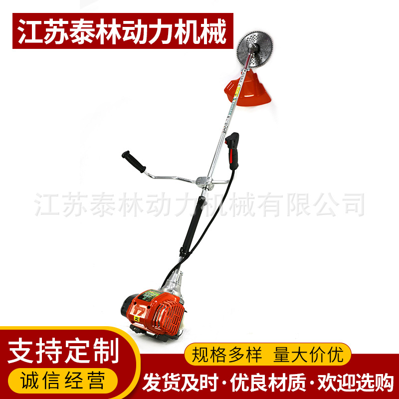 四冲背负式侧挂式汽油割草机农用开荒割灌可搭配多种工作头泰林