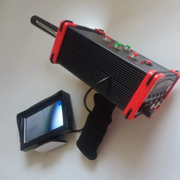 Модель дисплея с красной рамкой, пульт дистанционного управления — машина для определения поля металлоискателя GR500, поиск сканирования золота, серебра и меди