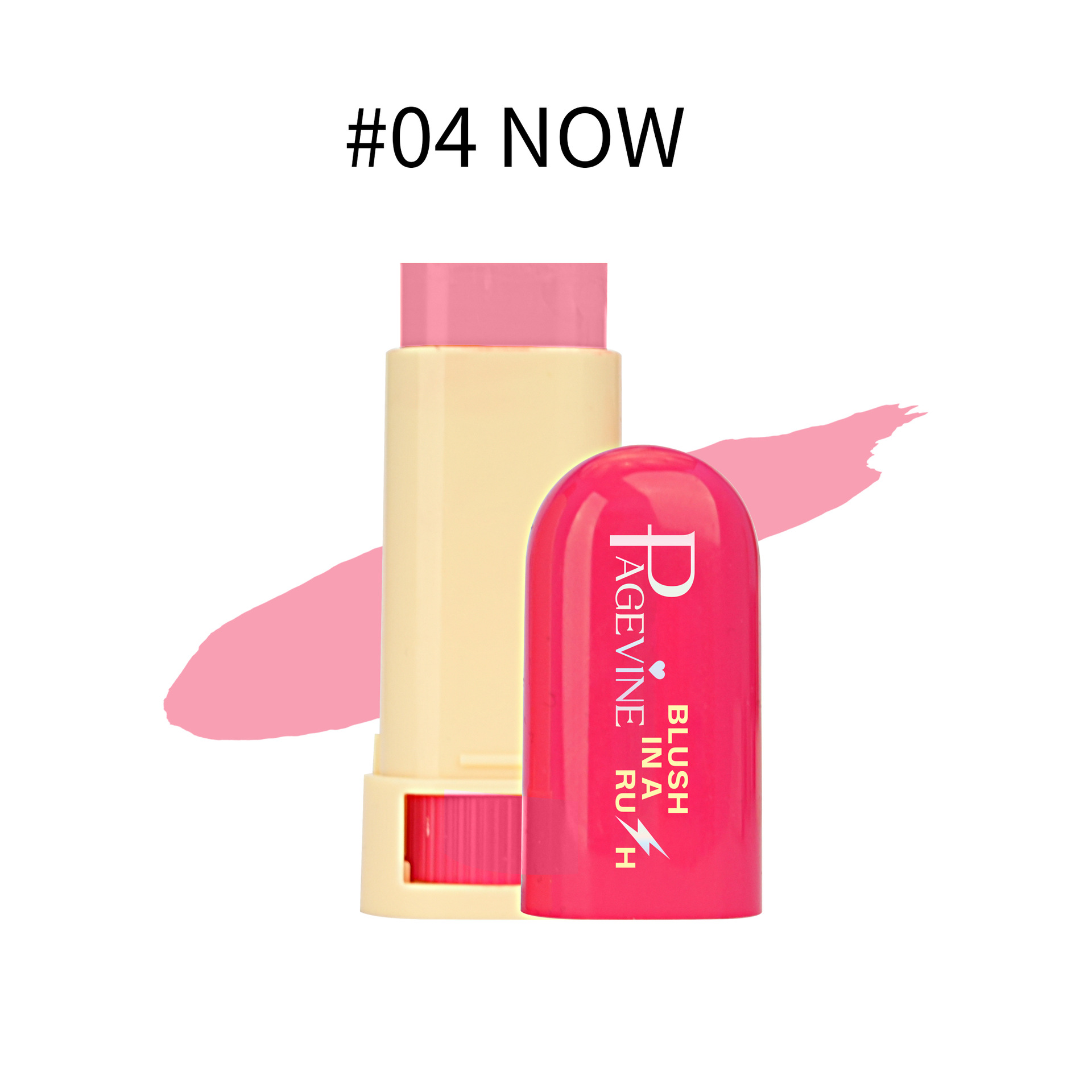 Cross-border PAGE VINE blush stick multipropósito impermeable maquillaje natural mate rotativo blush stick