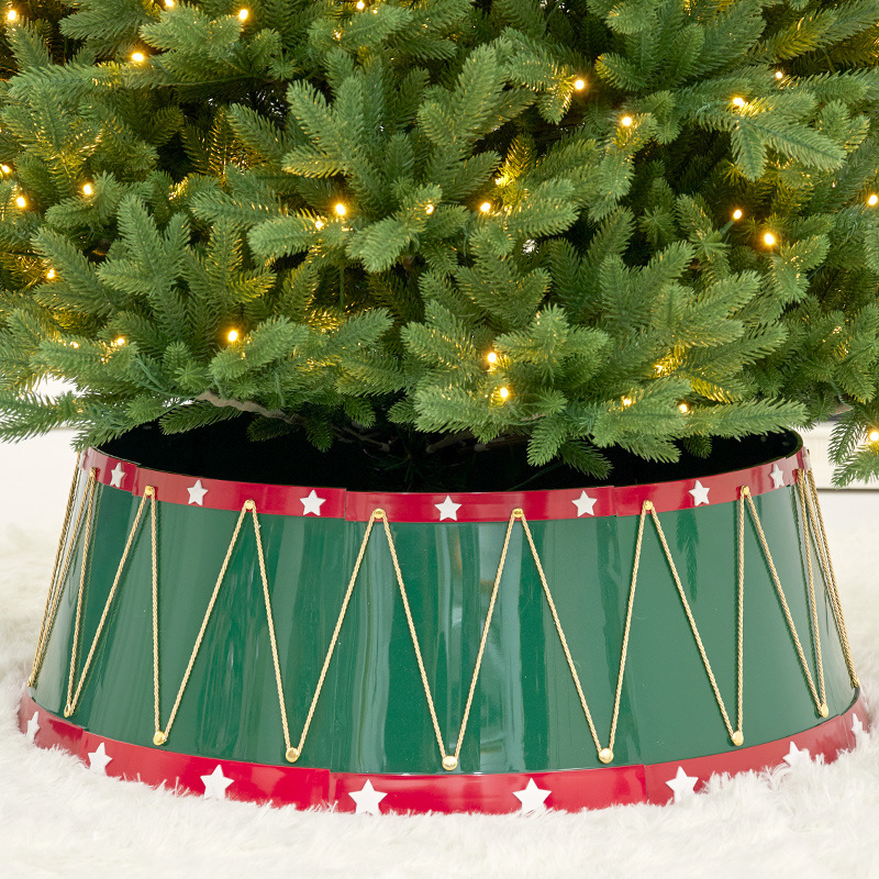 Árbol de Navidad transfronterizo, falda de árbol, base de árbol de Navidad redonda tridimensional, valla de cobertura, falda de árbol, suministros de Navidad, alrededor del árbol de Navidad
