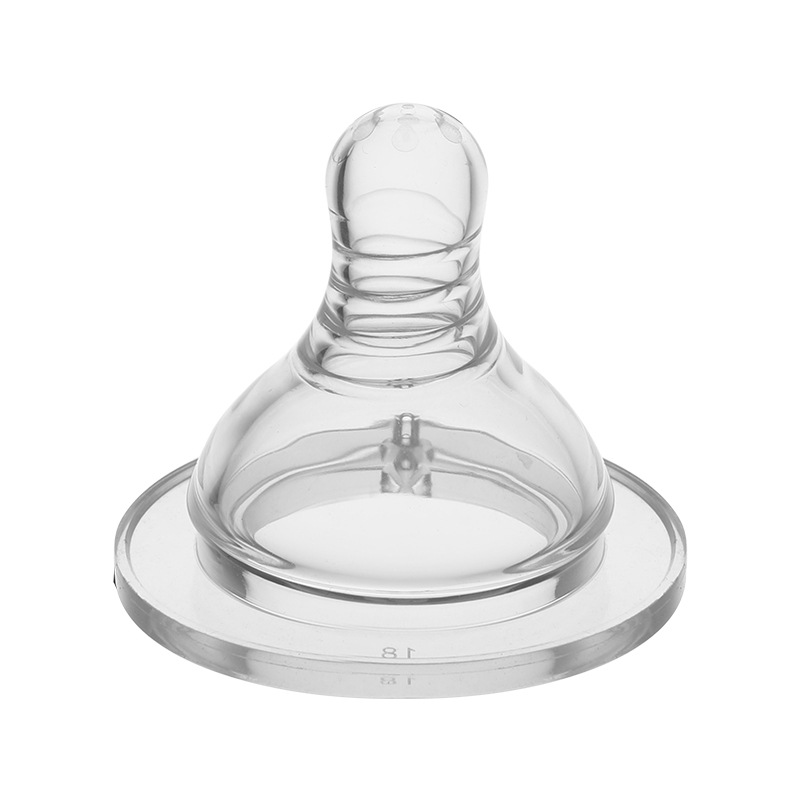 Simulación de leche materna tetina de silicona tetina de goteo de agua de hilo de alimentación de la sensación de tetina de gran calibre tetina