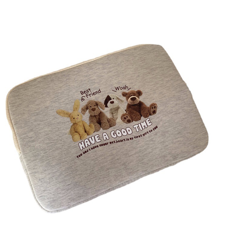 Corea del Sur ins muñeca de dibujos animados patrón chica corazón bolsa de ordenador portátil pro11/13 tableta liner bolsa de almacenamiento