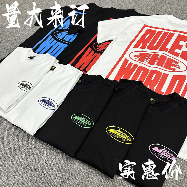 Corteiz恶魔岛印花T恤潮流鹿轮船美潮嘻哈滑板休闲街头男女同款半