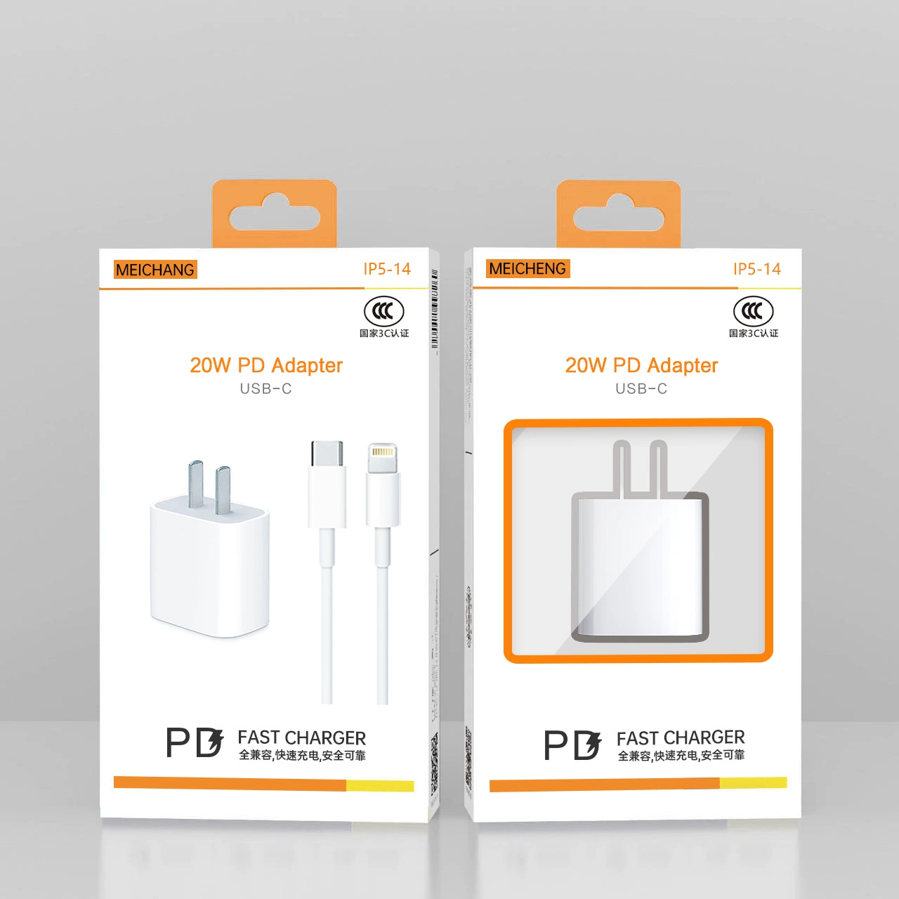 Зарядное устройство (Apple) для iPhone 14 — набор быстрой зарядки PD 30W/20W с USB-C кабелем