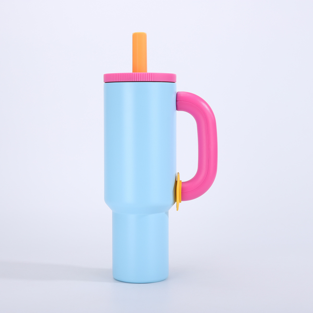 Nuevo 316 taza de acero inoxidable con colgantes de mango portátil taza de automóvil de alto valor facial de chicas lindas tazas de paja