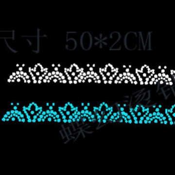 花边舞蹈裙烫钻图案直条烫钻烫图服装辅料布艺纺织面料烫钻贴