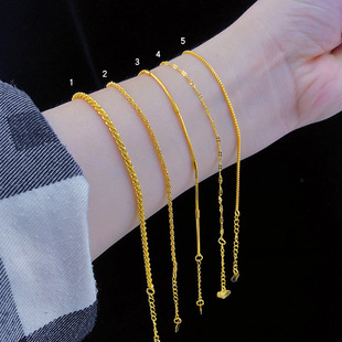 New summer Vietnamese sand gold bracelet for girls thin light luxury high-end simulation gold 99 long time 9 no fading jewelry