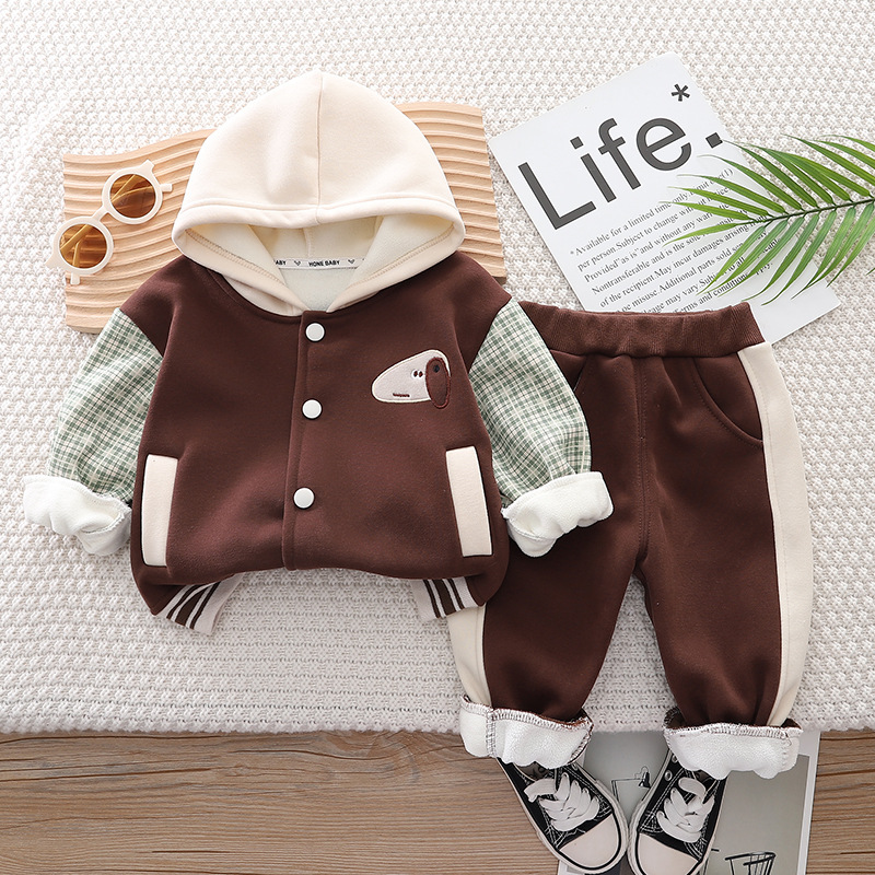 Cappotto da baseball Cappello da bambino Set da due pezzi per ragazze Primavera e Nuovo Autunno Bambini_voghion.com