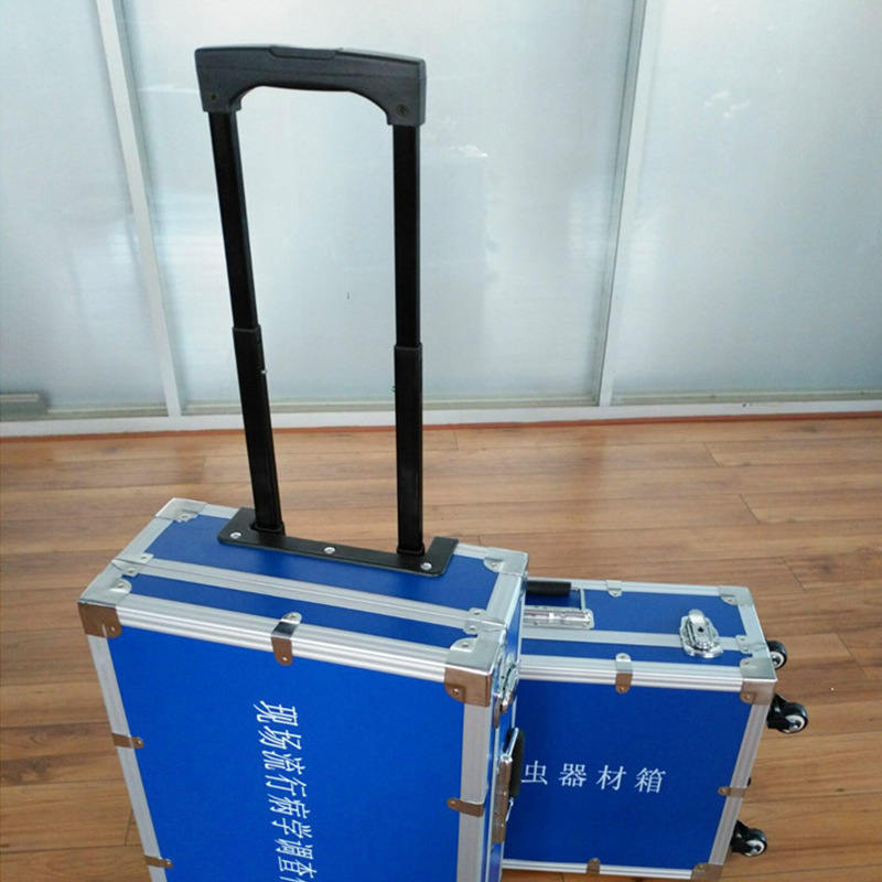 厂家供应内置拉杆铝合金工具箱 易碎仪器设备包装铝箱欢迎洽谈
