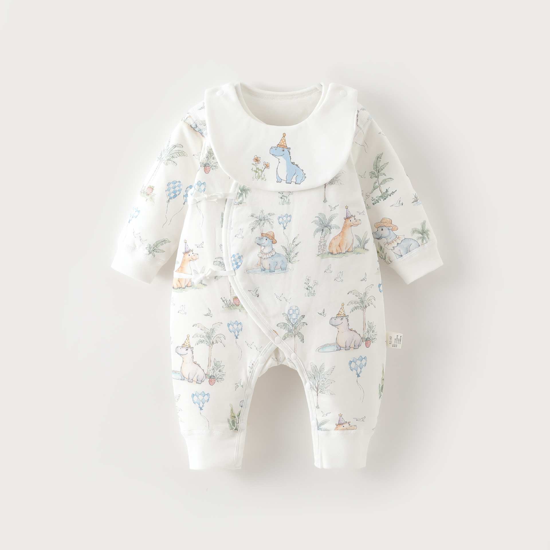 Quilted cotton waterproof bib, 40 gram