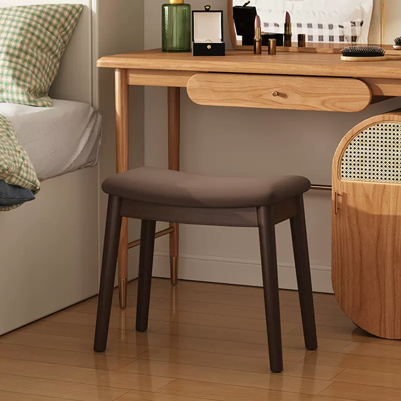 梳妆马鞍凳实木化妆凳家用梳妆凳子女生卧室梳妆台椅子化妆椅