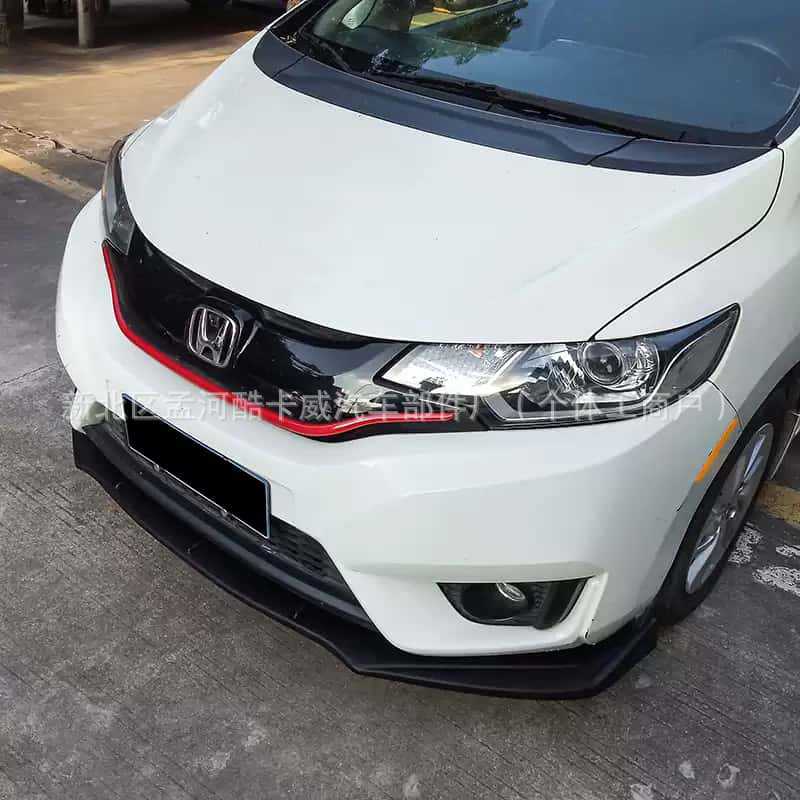 Universal Car Front Spoiler, Carbon Fiber Side Skirts, Modified Rear Corner Side Skirts, Front Lip, Front Spoiler, Anti-Collision, Universal for Hatchback
