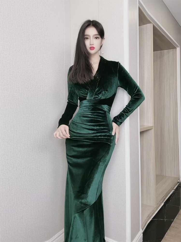 (Mới) Mã A8667 Giá 1160K: Váy Đầm Liền Thân Nữ Gutdng Dáng Ôm Body Gợi Cảm Sexy Hàng Mùa Xuân Thu Đông Kiểu Đuôi Cá Cổ Chữ V Thời Trang Nữ Chất Liệu G04 Sản Phẩm Mới, (Miễn Phí Vận Chuyển Toàn Quốc).