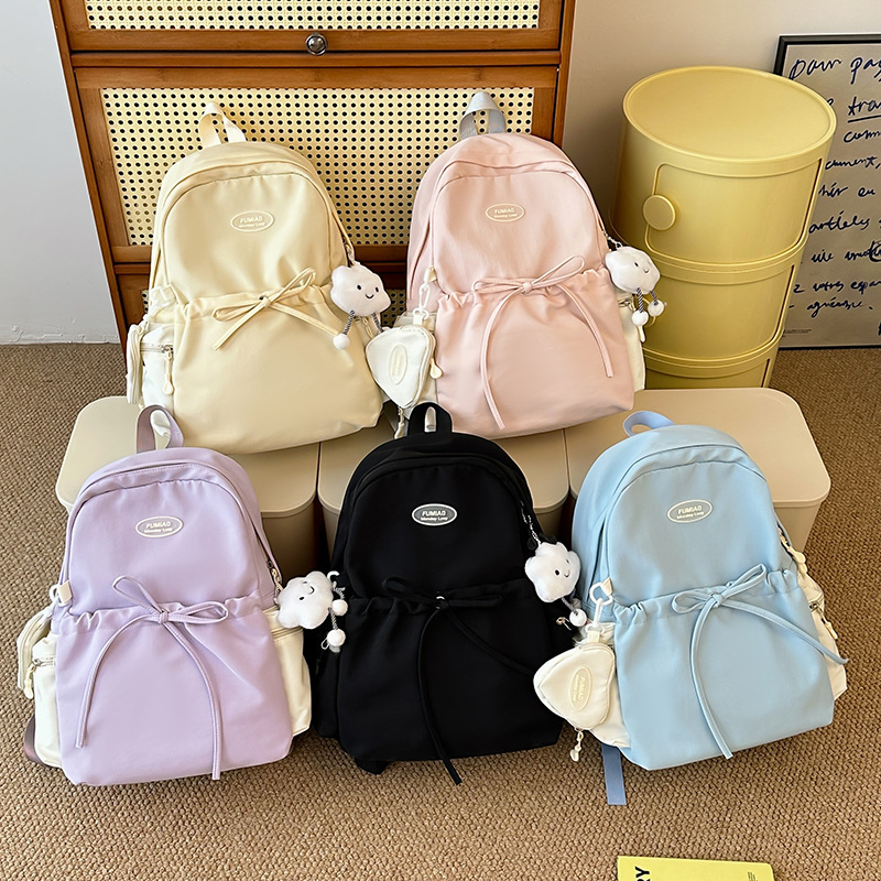 Korean Ins Style Cute Girl's Fresh and Sweet Schoolbag Campus Fashion Simple Casual Travel Backpack