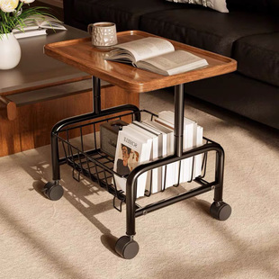 Movable Trolley Storage Rack Home Living Room Sofa Small Coffee Table Bedroom Bedside Table Bedside Aliexpress