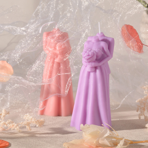 Sanxin Valentine's Day Aroma Candle Silicone Mold, Handmade Creative Wedding Favors & Gypsum Decorative Molds