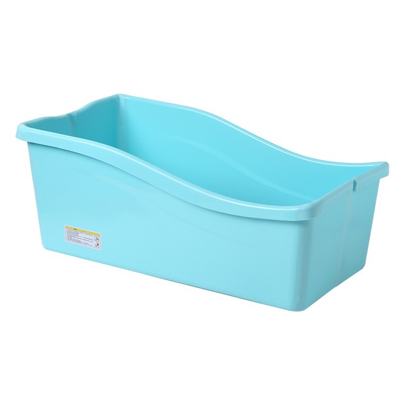 Baby Left and Right Folding Bathtub Male and Female Baby Plastic Bathtub Children Left and Right Folding Silicone Bathtub